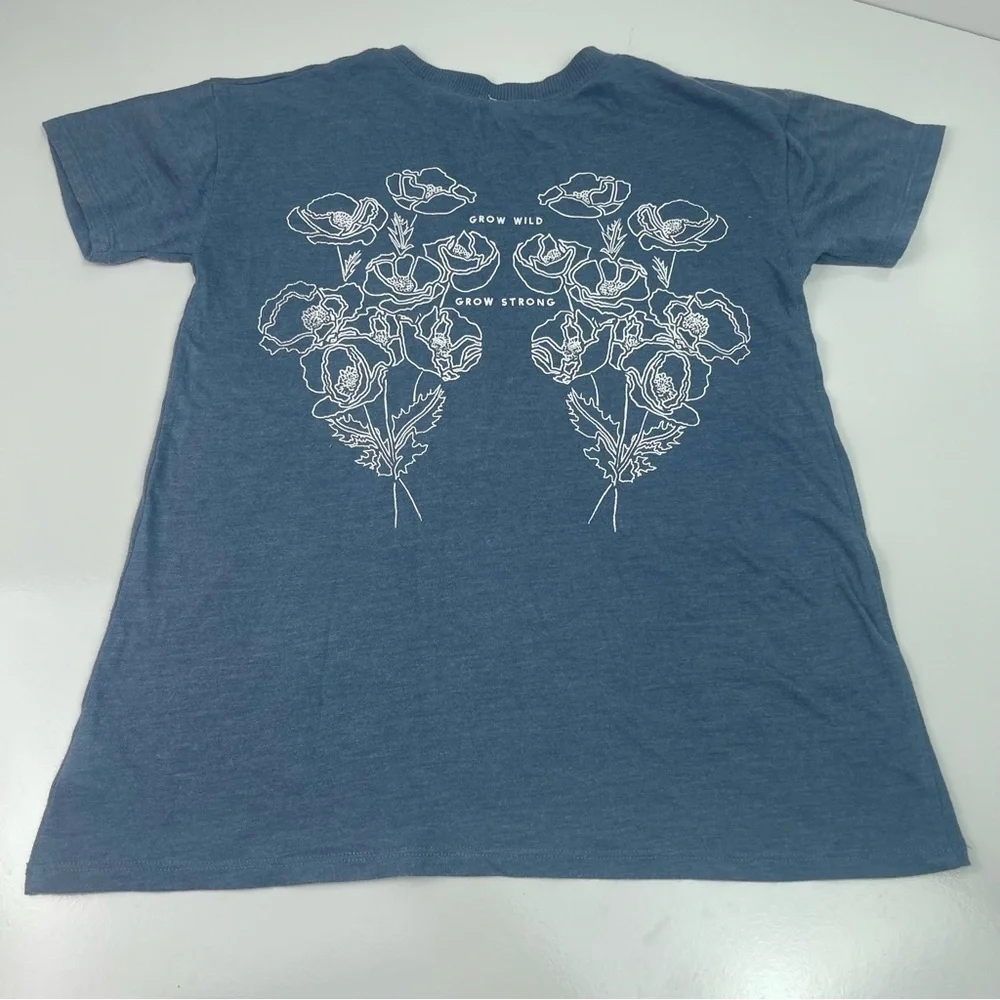 Tucker and Tate Blue Floral T-Shirt Girls Sz Large 10/12